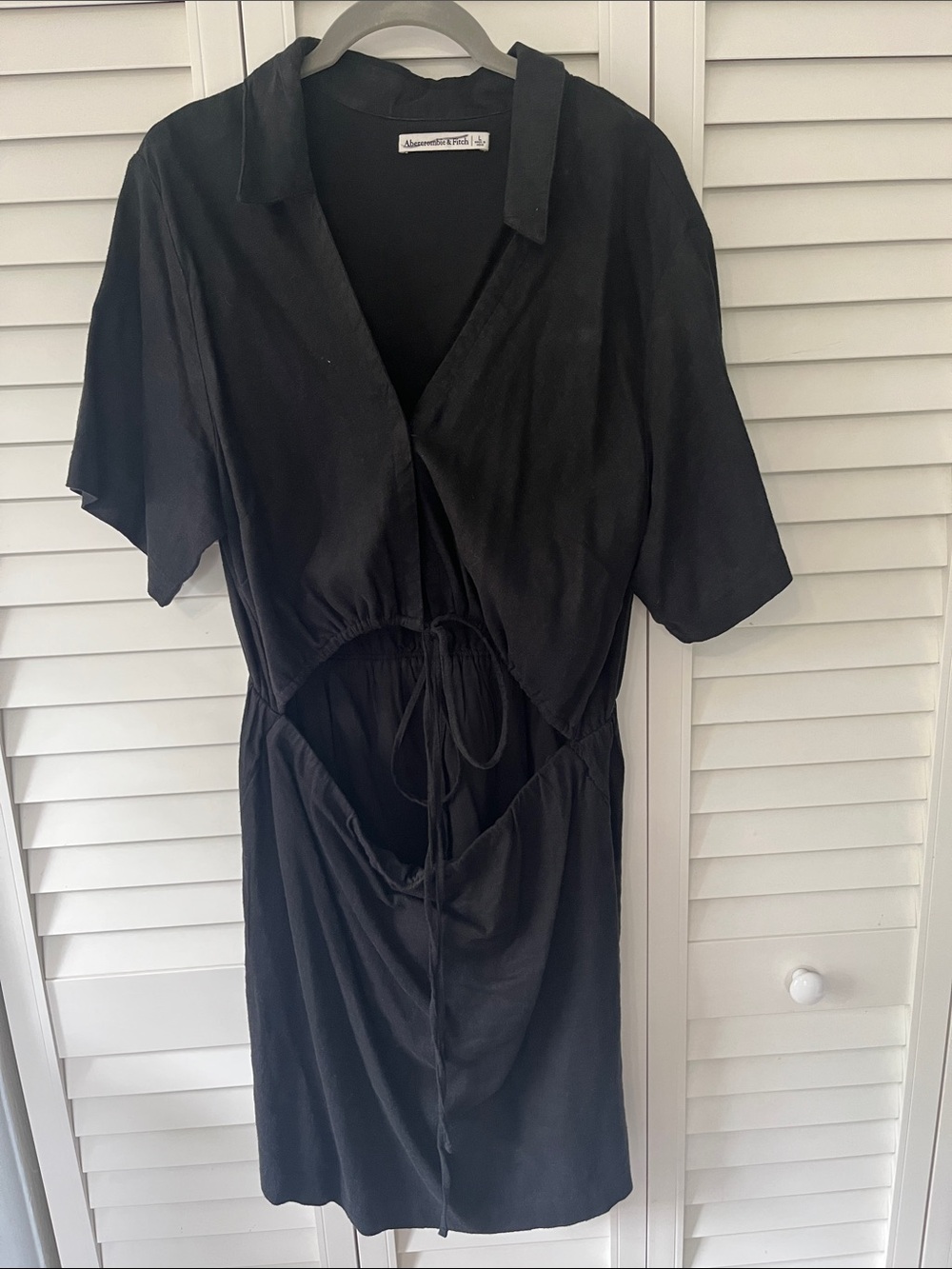 Abercrombie and Fitch Drawstring linen Dress